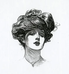 Une fille Gibson, c.1902